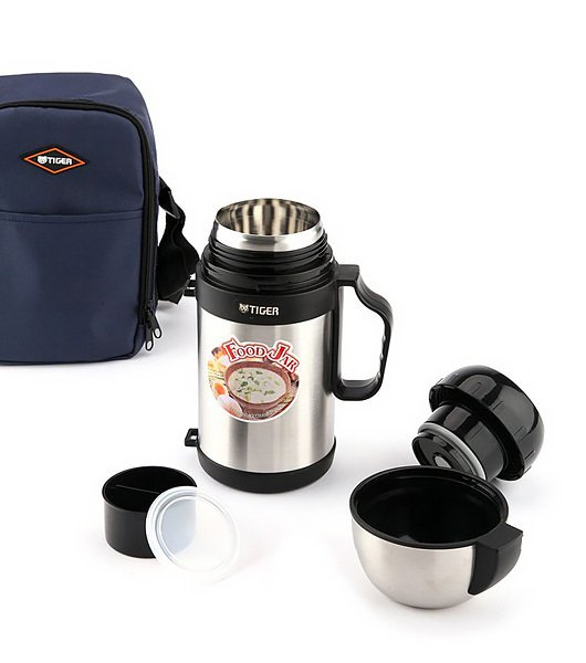 Термос с широким горлом Tiger MCW-P091 Stainless, 0.9 л