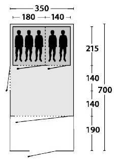 Кемпинговая палатка Outwell Glendale 5