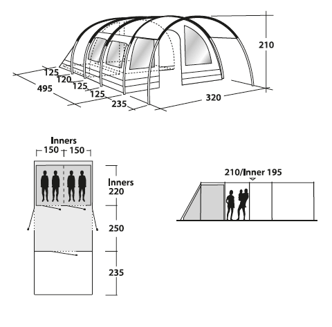 Палатка Outwell Bear Lake 4