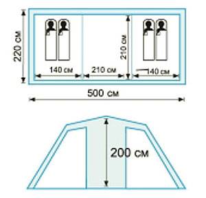 Кемпинговая палатка Tramp Brest 4