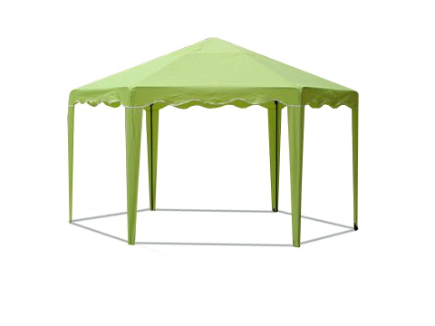 Шатер-беседка Митек 6 граней желтая