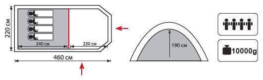 Кемпинговая палатка Totem Catawba