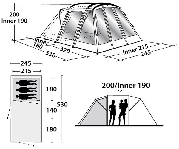 Кемпинговая палатка Carolina 3