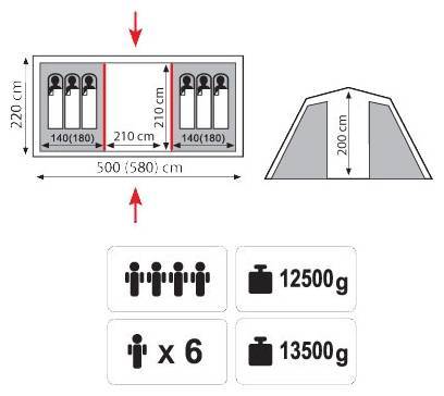 Кемпинговая палатка Tramp Brest 6