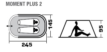 Палатка TREK PLANET Moment Plus 2