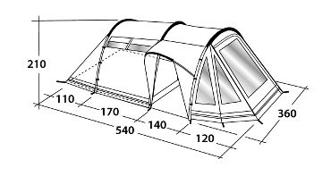 Кемпинговая палатка Nevada MP Outwell