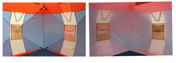 Палатка для зимней рыбалки Нельма Куб 2 с внутренним тентом