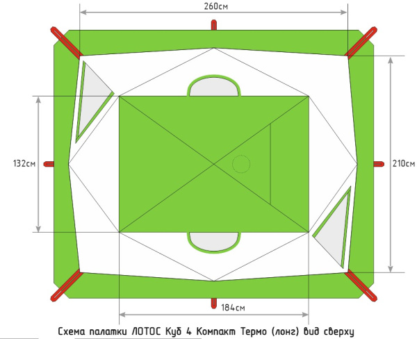 Палатка Лотос Куб 4 Компакт Термо