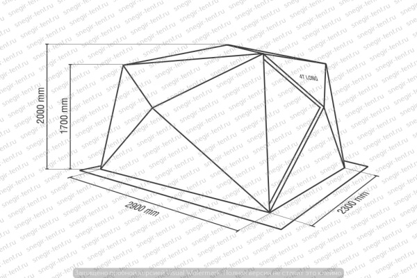 Зимняя палатка Снегирь 4Т Long