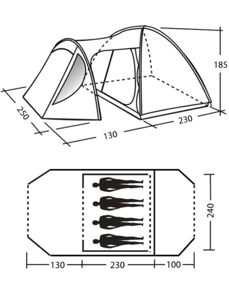 Палатка Milano 500 Moon Camp