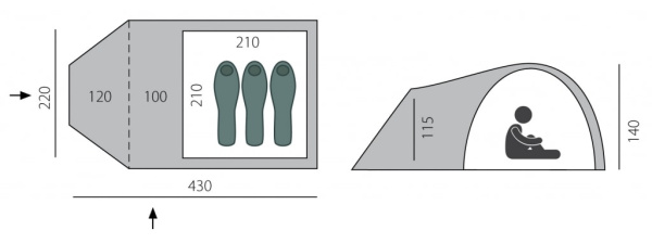 Туристическая палатка BTrace Arten Spring