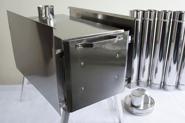 Печь походная Берег Экономка Средняя со съемными экранами