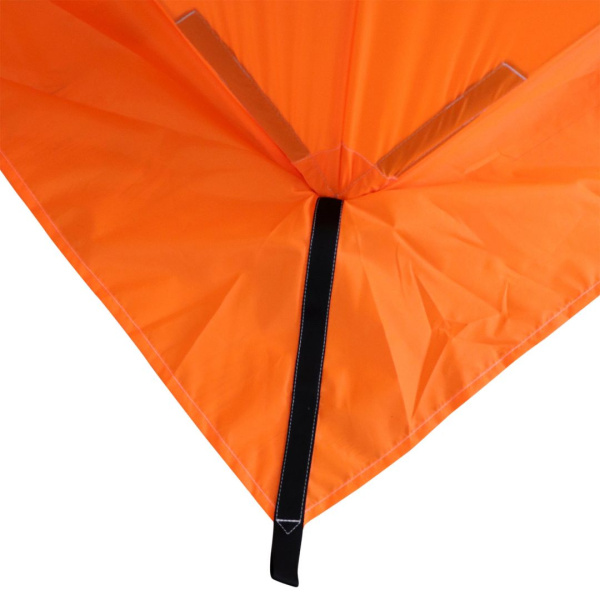 Палатка зимняя куб СЛЕДОПЫТ 2,1 х2,1 м, Oxford 210D PU 1000, 4-местная ,цв. бело-оранж.