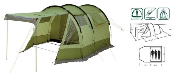 Кемпинговая палатка Varda 300 Moon Camp