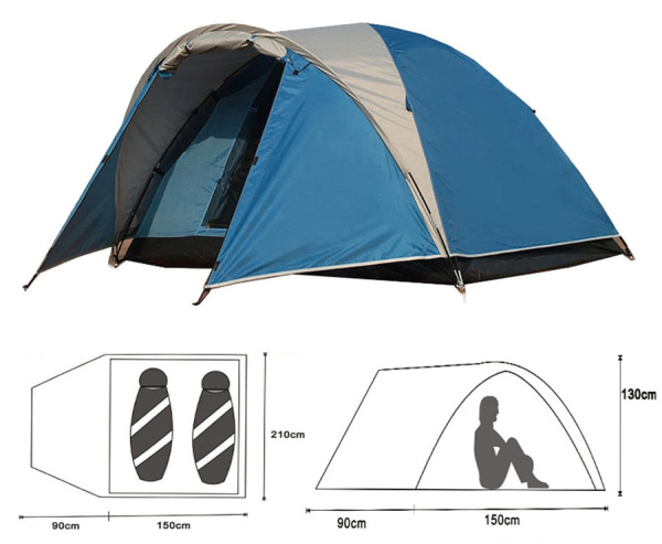 Палатка Coolwalk TASMAN 2V DOME 5202