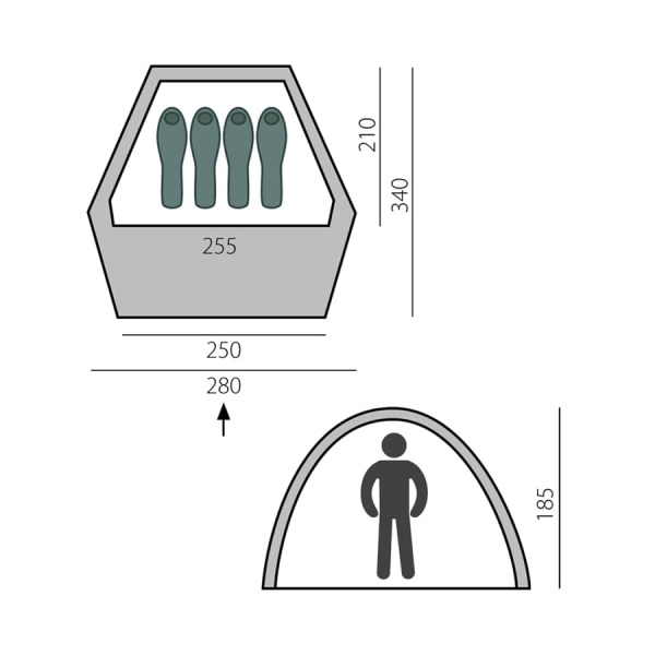 Палатка BTrace Express 4 быстросборная