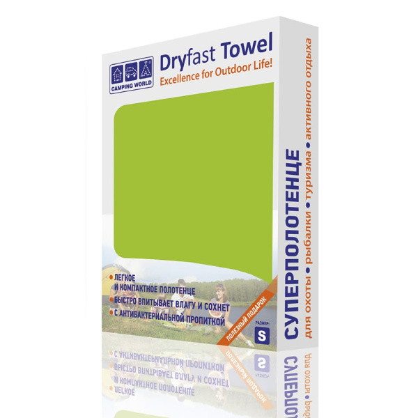 Полотенце из микрофибры CW Dryfast Towel M, цвет салатовый