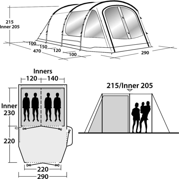 Палатка Outwell Nevada 4P