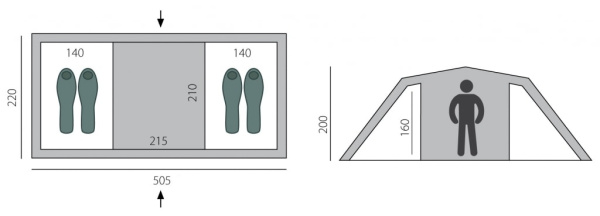 Кемпинговая палатка BTrace Ruswell 4