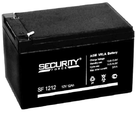 Аккумулятор Security Force 12 В, 12 Ач
