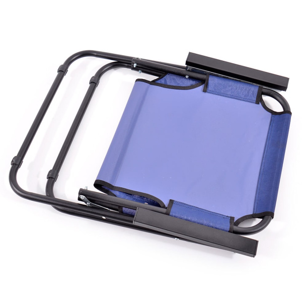 Кресло-шезлонг Кедр сталь, синий