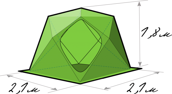 Палатка ЛОТОС Cube Professional