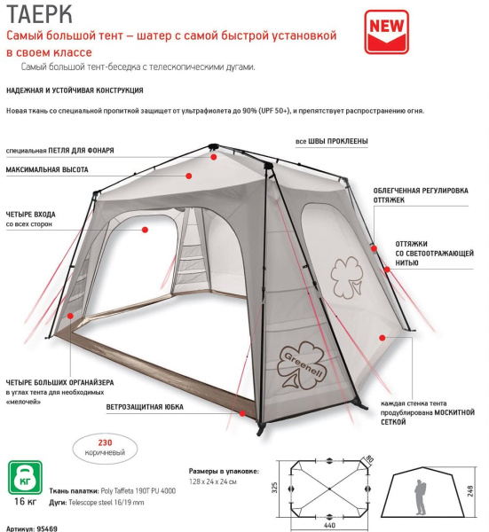 Тент-шатер Greenell Таерк