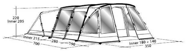 Кемпинговая палатка Outwell Glendale 5