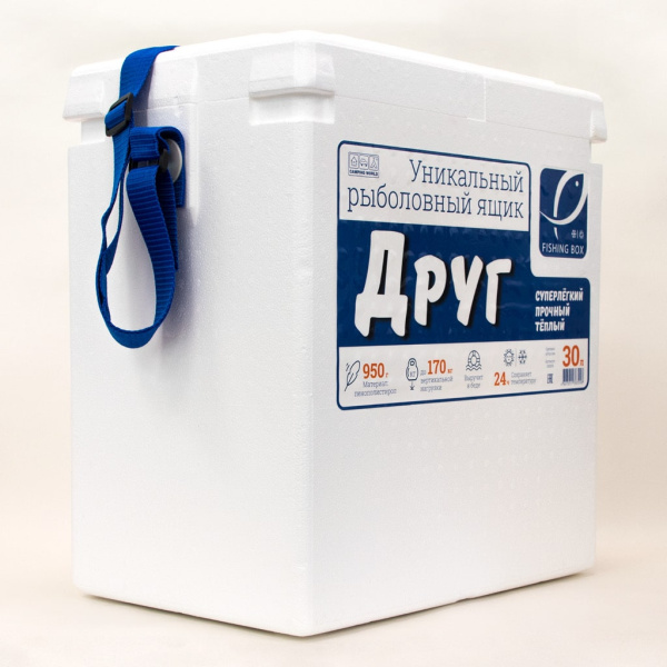 Рыболовный ящик Camping World Друг 30 л цвет белый
