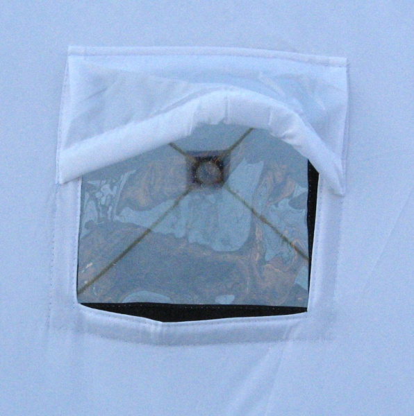 Палатка зимняя куб СЛЕДОПЫТ Эконом, 2-х местная, 3 слоя, цв. бело-синий