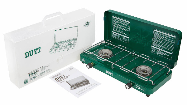 Двухконфорочная газовая плита Tourist Duet TW-030