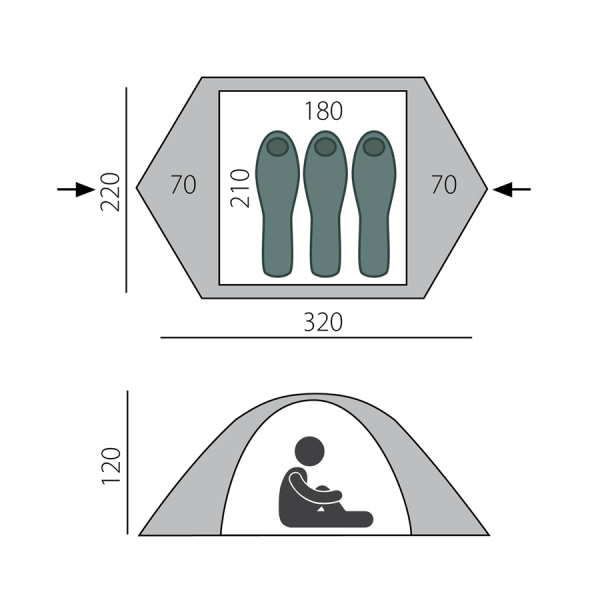 Палатка BTrace Ion 3