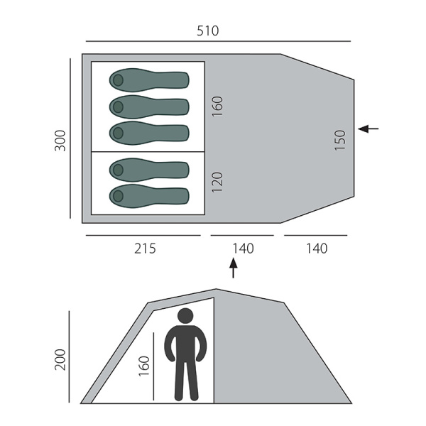 Палатка BTrace Family 5