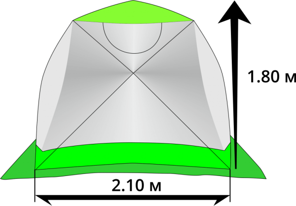 Палатка ЛОТОС Куб М2